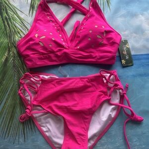 Womens Bright Pink Bikini